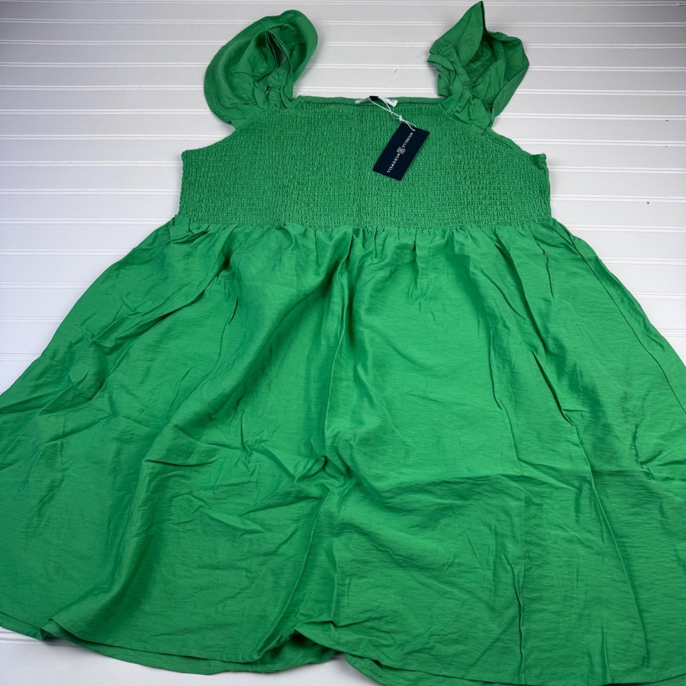 NEW Michelle Mcdowell Women's XL Blair Dress Pine Green Resort Wear
